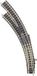 Fleischmann N Fleischmann Piccolo (met ballastbed) 9174 Gebogen wissel, Links 45 ° 356.5 mm, 420 mm 1 stuk(s)