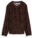 Tom Tailor Blouse met luipaardprint - Maat 42 - brown black small leo print