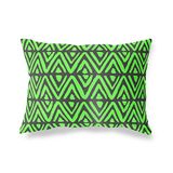 BonaMaison Neon Groen-Rook Decoratieve Kussensloop, Kussenhoezen Bank, Decoratieve Kussenhoesjes, Kussensloop; Sofa, Slaapkamer, Kantoor, Auto 45x60 Cm - Ontworpen en vervaardigd in Turkije