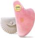 Merkloos Ergonomische Rozenkwarts Gua Sha Tool voor Gezichtsmassage