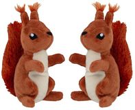 Nature Planet Knuffeldier eekhoorn - Rood - 13 cm