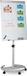 Merkloos Relaxdays Mobiele Flipover - In Hoogte Verstelbaar - 100 x 70 cm - Verrijdbare Flipchart - Op Wielen - Magnetisch - Met Whiteboard