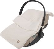 Jollein Sac de couchage pour siège auto & poussette - Cloudy Rib - Coton - 42x82cm - Oatmeal