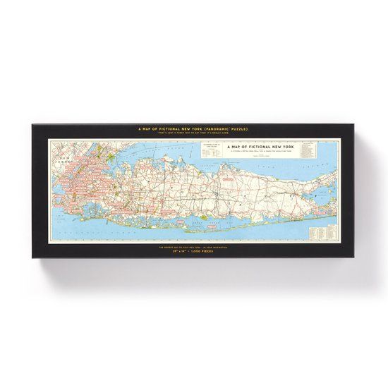 Galison Nyc Map 1,000 Piece Panoramic Puzzle