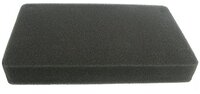 Greenstar 5695 Aanpasbare vierkante schuimluchtfilter voor Robin 185 x 115 x 25 mm, zwart