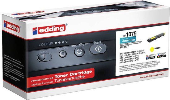 Edding Toner vervangt Brother TN-247Y Geel | 2300 pagina's | 18-1075