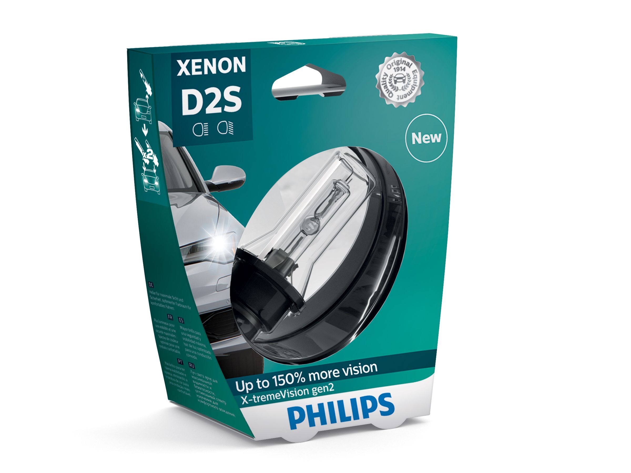 Philips D2S Xenon Autolamp - 85122XV2S1 - 4800K - 1 pc