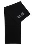 BOSS Elios Knitted Scarf Black