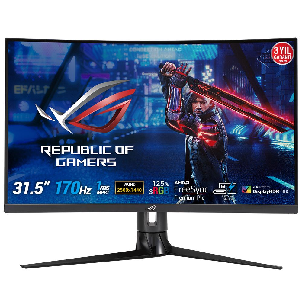 ASUS ROG Strix XG32VC - 31.5" Curved Gaming Monitor - 170Hz, 1440p, LED, HDR