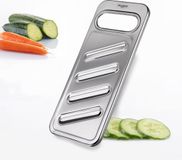 Westmark Komkommer-/groenteschaaf, roestvrij staal, Aluminium, Zilver
