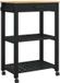 vidaXL Keukentrolley MONZA Zwart 60 x 40 x 88,5 cm Massief Grenen