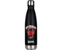 Konix Dungeons & Dragons Thermosfles, Roestvrij Staal, 500 ml, Rood Drakenpatroon, Zwart