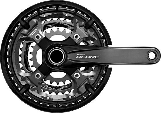 Shimano Deore Trekking FC-T6010 Crankset 3x10 48/36/26 Pedaalarmlengte 170mm Zwart