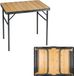 Camp Active Campingtafel inklapbaar - Inklaptafel - Opvouwbare Tafel - Vouwtafel - Inklapbare Tafel - In Hoogte Verstelbaar - 75 x 55 x 31 - 71 cm - Bamboe en Aluminium