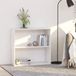 vidaXL Boekenkast 80x30x76,5 cm bewerkt hout wit