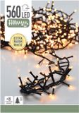 Merkloos Microcluster Kerstverlichting - 560 led - 11m - Extra warm wit - Timer - Lichtfuncties - Geheugen - Buiten