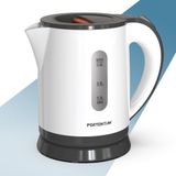 PORTENTUM Waterkoker 0,8 L met 360° draaibare basis – Mini elektrisch model 1100 W BPA-vrij – Uitneembaar kalkfilter – Waterniveau-indicator – Automatische veiligheidsuitschakeling