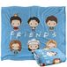 FRIENDS Silky Touch superzachte plaid 152 x 127 cm