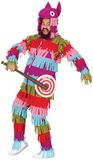 Piñata FIESTAS GUIRCA Piñata kostuum voor heren, vlammenkostuum voor vrijgezellenfeest, maat XL 56-58