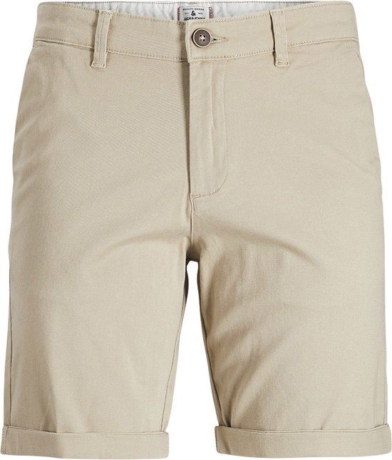 JACK & JONES JUNIOR JPSTDAVID JJCHINO SHORTS AKM SN JNR - Beige - Maat 170
