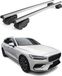 Omac Barres de toit en aluminium pour Volvo V60 II 2019-2026 – City Crash – ISO/PAS 11154:2006 – Antivol inclus – Charge max 75 kg – 2 barres argent