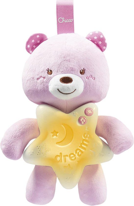 Chicco Nachtlamp Beer Junior 27 cm - Roze