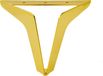 Loft furniture legs in gold-chrome, 15 cm high