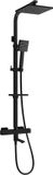 Mexen CQ45 combinaison baignoire-douche avec douche de pluie et mitigeur thermostatique, noir