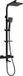 Mexen CQ45 combinaison baignoire-douche avec douche de pluie et mitigeur thermostatique, noir