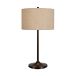Belid Lampe de table Soft Lin naturel-bronze métallique, Ø34x64 cm