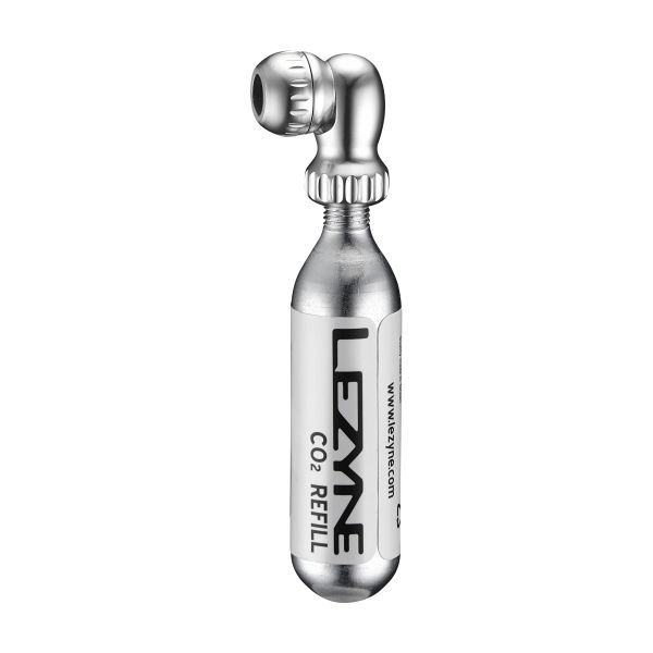 Lezyne Twin Speed Drive CO2 - Minipomp - Aluminium - 8 bar- Zilver