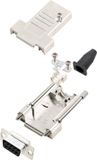 encitech DTSL09-T-JSRG+DBS-K 6355-0040-11 connecteur femelle D-sub 180 ° Nombre de pôles : 9 Embase à souder 1 jeu(x)