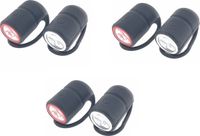 Merkloos / Sans marque Interbosch B.V. 3x Fietslampen set voorlicht en achterlicht