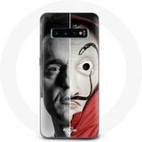 Maniacase Hoesje voor Samsung Galaxy s10 edge Berlijn La casa de papel Berlijn Split Mask