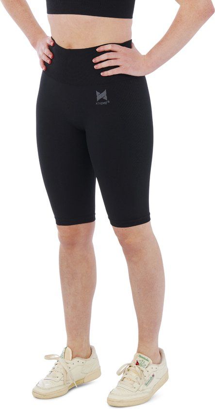 X treme sockswear Xtreme Sportswear Korte Sportlegging Dames Zwart Maat L