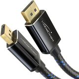KabelDirekt DisplayPort-kabel 4K / 60Hz - 3m | PC/gaming-laptops en 4K gaming-monitoren met hoge resolutie, 144 Hz, zwart