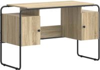 vidaXL Bureau met opslag Sonoma Eiken 120 x 50,5 x 75,5 cm