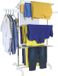 Merkloos Grand Râtelier à linge pliable à 3 niveaux - Argent