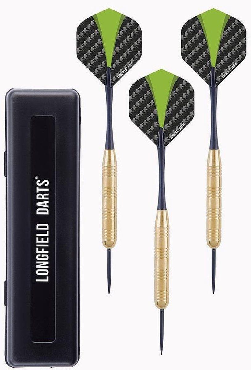 Longfield Brass Darts Set - Aluminium Shafts - Multi