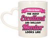 Bellatio Decorations Koffie/Thee Mok - Excellent Leraar/Mentor - Roze - Keramiek - 300 ml
