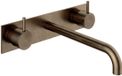 Hotbath Cobber - Wastafelmengkraan - zonder Waste - Laag - Bruin - Inbouw - Messing - V08