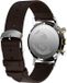 Timex Marlin® Quartz Chronograph Kwarts Analoog Horloge Bruin Blauw Case: 100% Stainless Steel | Armband: 100% Leather 40 mm TW2W60400AJ
