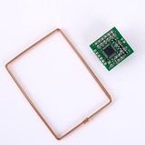 DONGKER Module lecteur, 134.2KHZ RFID Card Reader Sensor Module Manette sans contact avec antenne pour carte ISO 11784/85 ou compatible