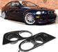Allecto Plus Brouillard Lampe Couverture 2 Pièces Pare-chocs Avant Accessoire Voiture E46 M3 2001‑2006 (Noir Brillant)