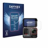 Savvies 3 Pièces Protection d'écran - adapté pour Insta360 Ace Pro 2 - film protecteur verre transparent