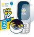 BROTECT - Screenprotector voor Nokia 3310 (2017) - Folie Beschermfolie transparant volledig dekking - 2 Stuks
