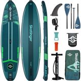 Skatinger Ice Age Green Opblaasbaar Allround SUP Board – Compleet Pakket