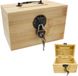 Boîte à souvenirs en bois, boîte de rangement, coffre au trésor, boîte en bois, coffre au trésor, tirelire, tirelire en bois, coffre au trésor, boîte à cadenas avec serrure pour tableaux, malle en bois, coffre au trésor