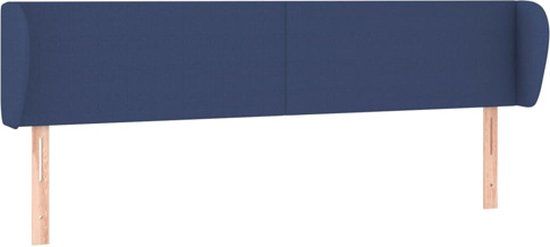 VidaXL Hoofdbord Blauw 183x23x78/88 cm Stof
