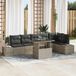 Prolenta Maison Exclusive - Tuinset met 7 delen, tuinstoel, lichtgrijs, polyrotan
